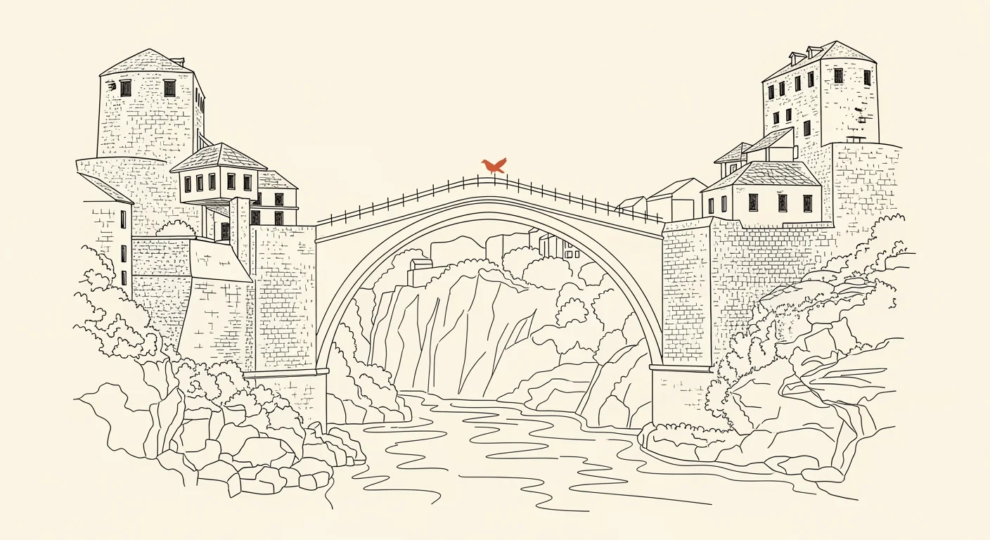 Illustrasjon av Bosnia-Hercegovina — eSIM til Bosnia-Hercegovina