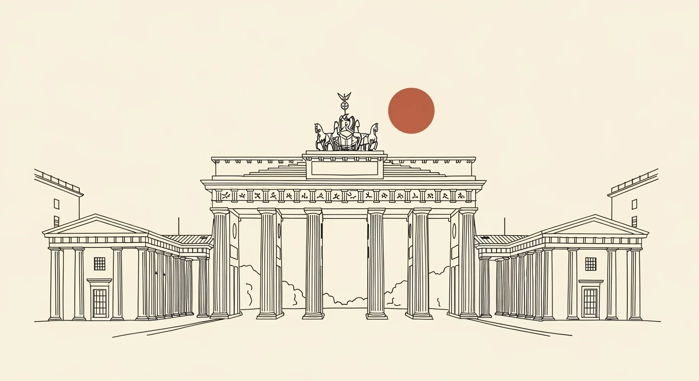 Illustrasjon for eSIM til Tyskland — Berlin, München og road-trips
