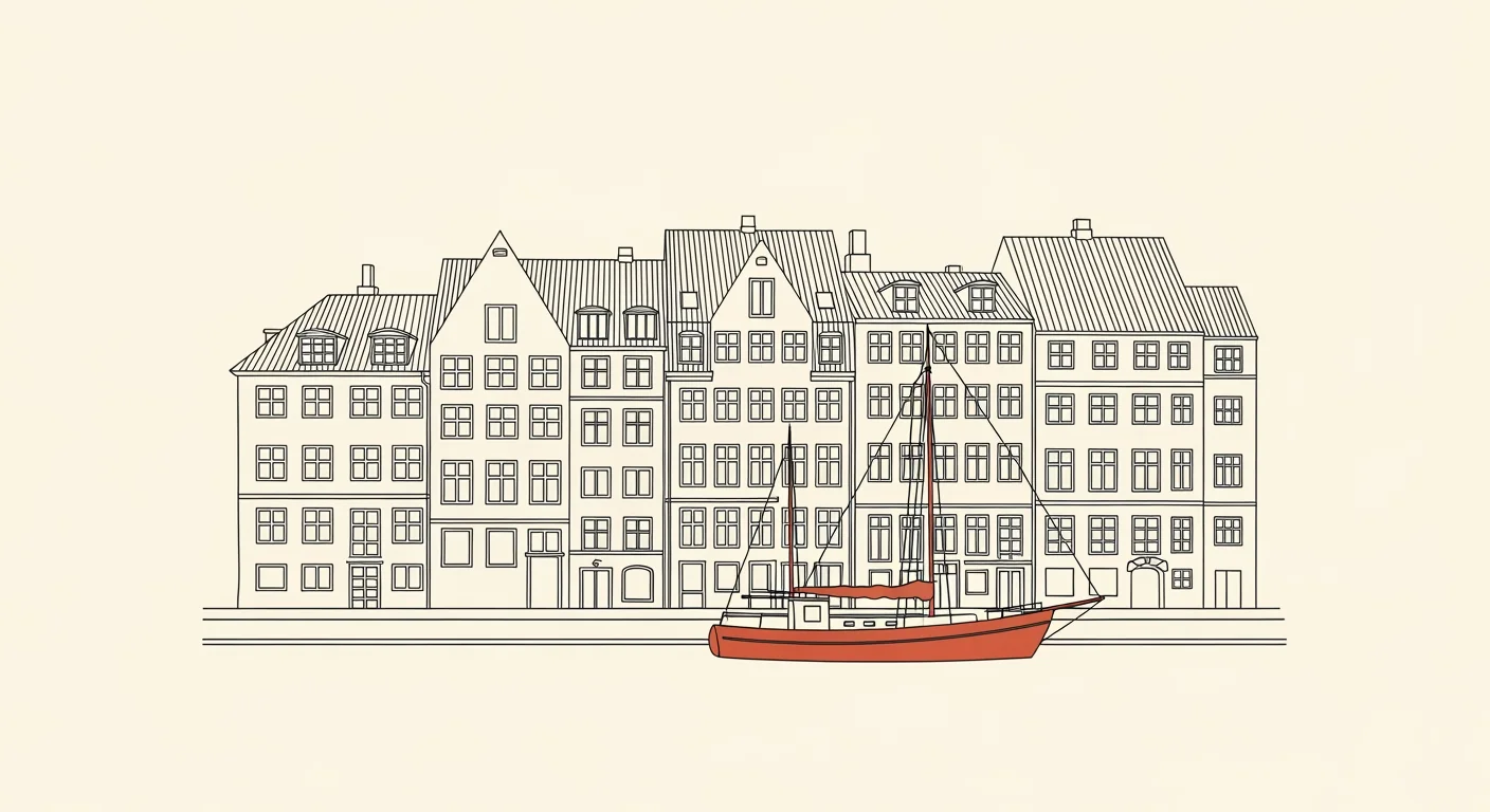 Illustrasjon av Danmark — eSIM til Danmark