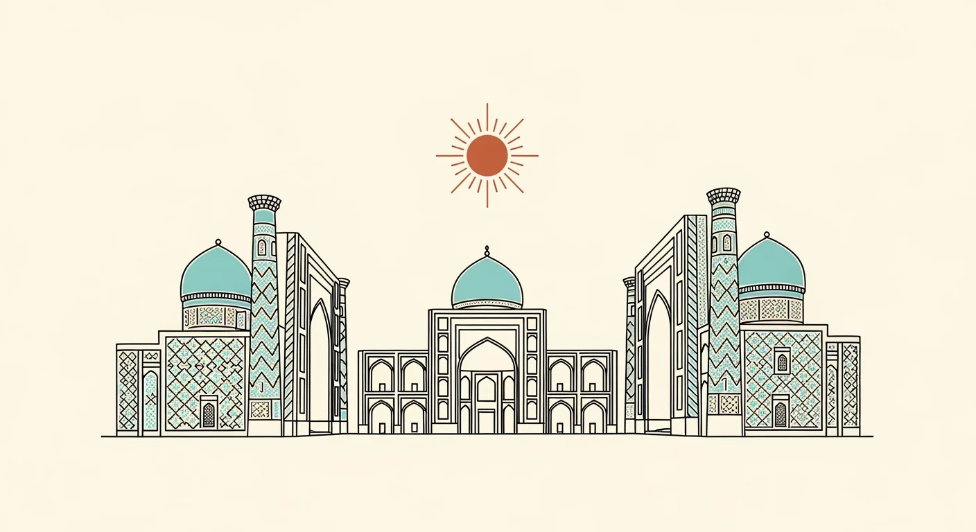 Illustrasjon av Usbekistan — eSIM til Usbekistan